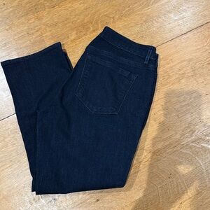 Loft Curvy Kick Crop Jeans in Deep Indigo 29/8